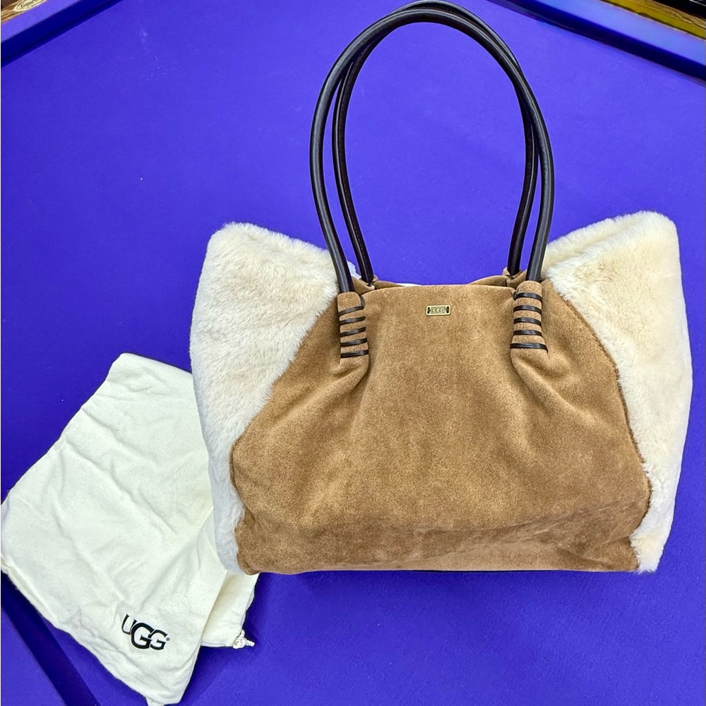 UGG Tan and Cream Tote Bag - Picture 3 of 9